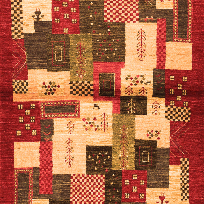 Serging Thickness of Machine Washable Abstract Orange Contemporary Area Rugs, wshcon1627org