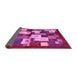 Sideview of Abstract Pink Contemporary Rug, con1627pnk