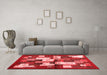 Contemporary Red Washable Rugs