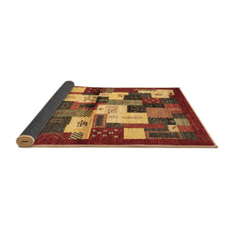 Sideview of Abstract Brown Contemporary Rug, con1627brn