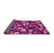 Sideview of Abstract Pink Contemporary Rug, con1628pnk