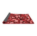 Abstract Red Contemporary Area Rugs