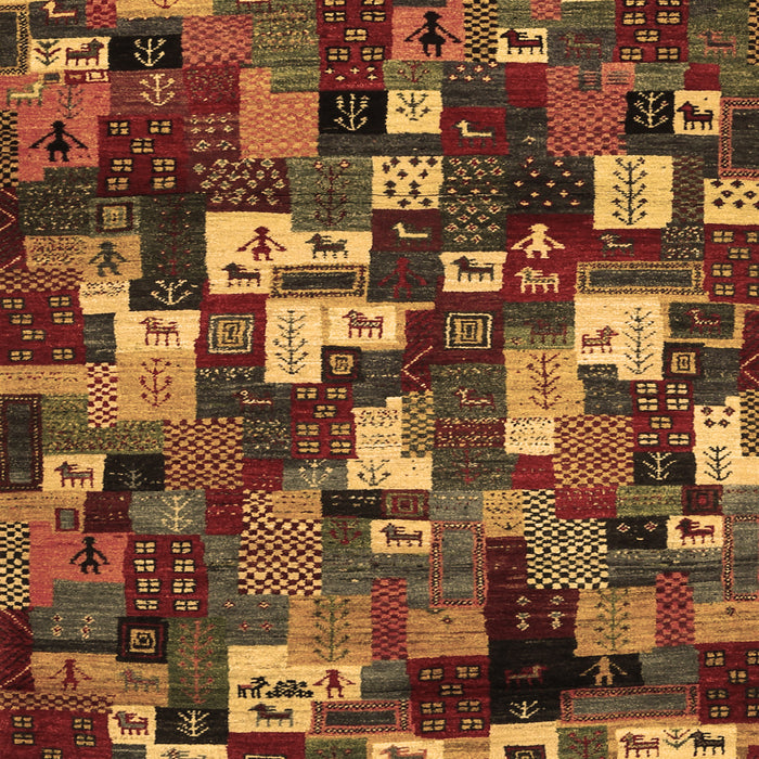 Abstract Brown Contemporary Rug, con1628brn