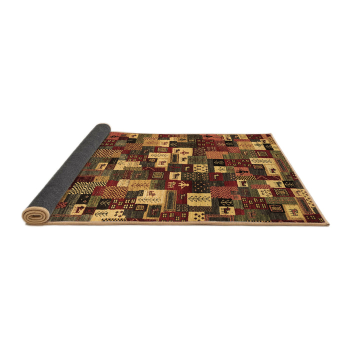 Sideview of Abstract Brown Contemporary Rug, con1628brn
