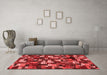 Contemporary Red Washable Rugs