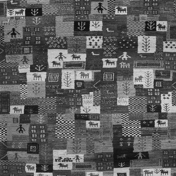 Abstract Gray Contemporary Rug, con1628gry