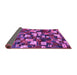 Sideview of Abstract Purple Contemporary Rug, con1628pur