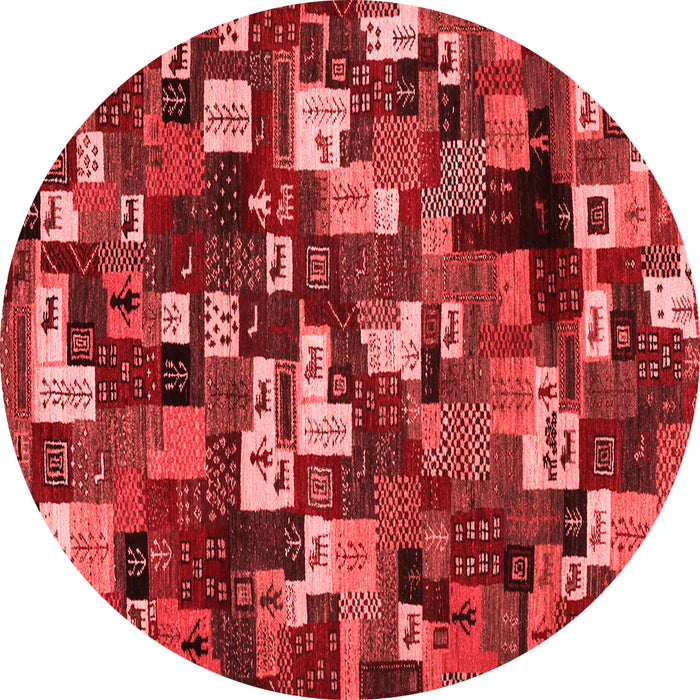 Abstract Red Contemporary Rug, con1628red