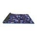 Sideview of Abstract Blue Contemporary Rug, con1628blu