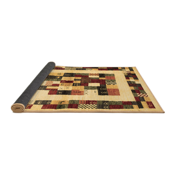 Sideview of Abstract Brown Contemporary Rug, con1629brn