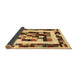 Sideview of Abstract Brown Contemporary Rug, con1629brn