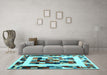 Machine Washable Abstract Light Blue Contemporary Rug in a Living Room, wshcon1629lblu