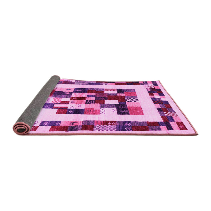 Sideview of Abstract Pink Contemporary Rug, con1629pnk
