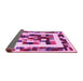 Sideview of Abstract Pink Contemporary Rug, con1629pnk