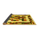 Sideview of Abstract Yellow Contemporary Rug, con1629yw