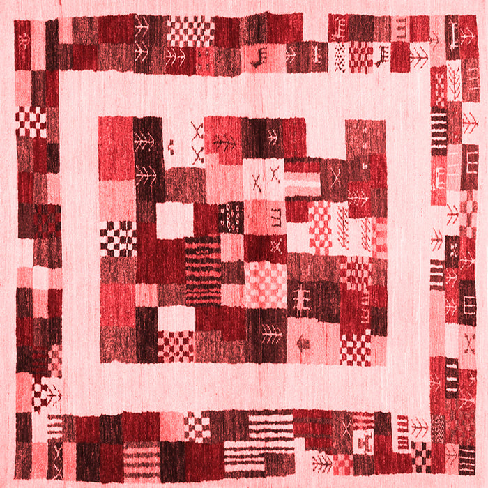 Abstract Red Contemporary Rug, con1629red