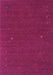 Machine Washable Abstract Purple Contemporary Area Rugs, wshcon162pur