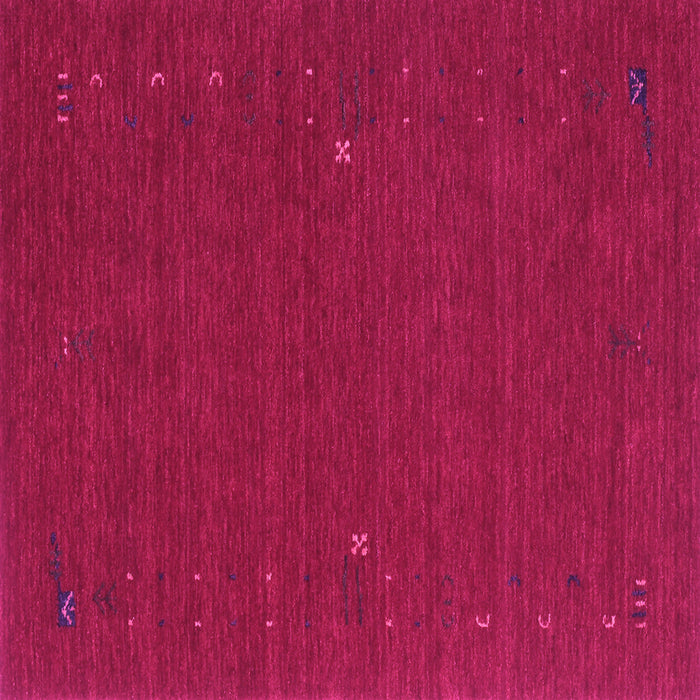 Square Machine Washable Abstract Pink Contemporary Rug, wshcon162pnk