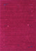 Machine Washable Abstract Pink Contemporary Rug, wshcon162pnk