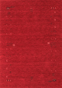 Abstract Red Contemporary Rug, con162red