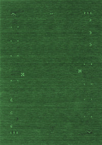 Abstract Emerald Green Contemporary Rug, con162emgrn