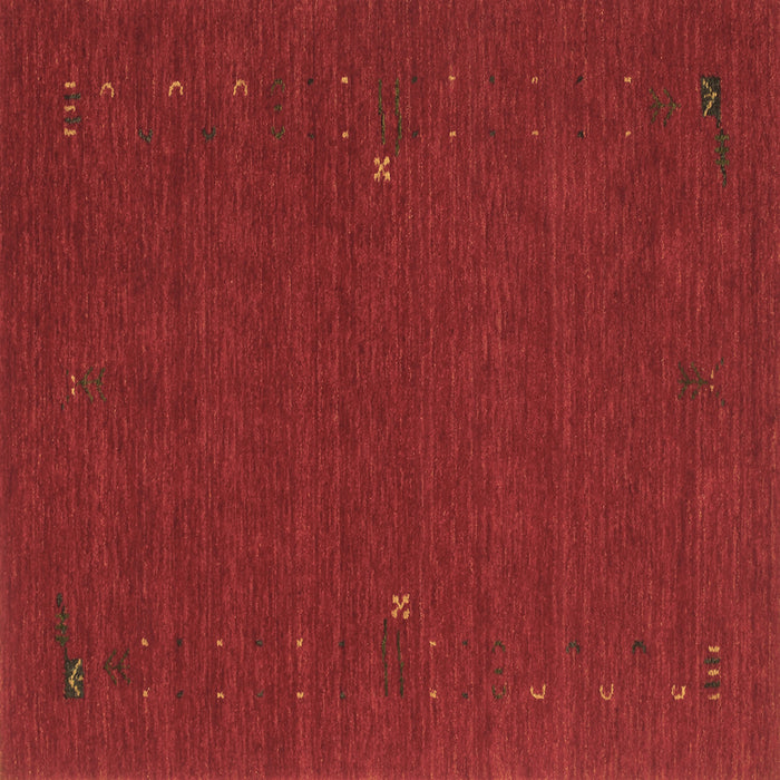 Square Abstract Brown Contemporary Rug, con162brn