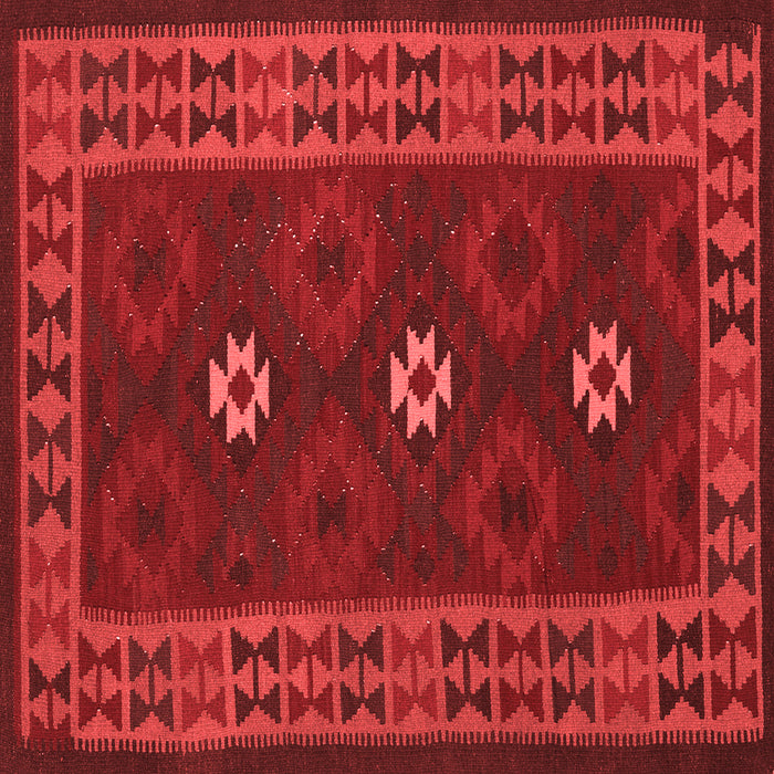 Machine Washable Oriental Red Traditional Rug, wshcon1630red