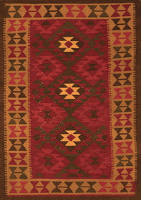 Oriental Orange Traditional Rug, con1630org