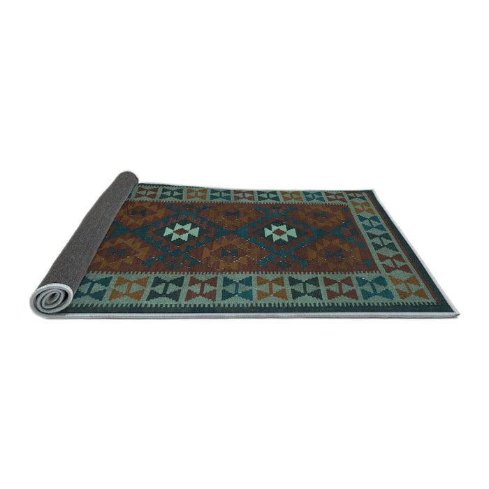 Sideview of Oriental Light Blue Traditional Rug, con1630lblu