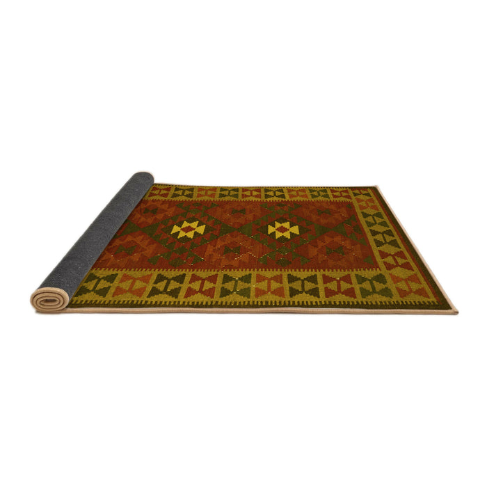 Sideview of Oriental Yellow Traditional Rug, con1630yw