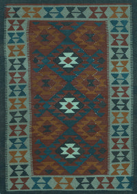 Oriental Light Blue Traditional Rug, con1630lblu