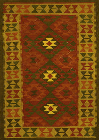 Oriental Yellow Traditional Rug, con1630yw