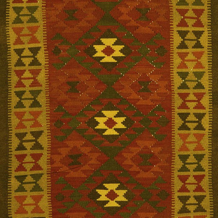 Oriental Yellow Traditional Rug, con1630yw