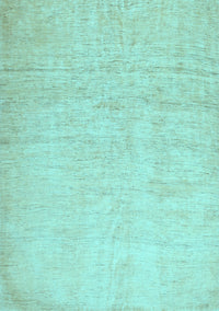 Solid Light Blue Modern Rug, con1631lblu