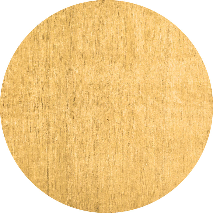 Round Solid Brown Modern Rug, con1631brn