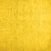 Square Machine Washable Solid Yellow Modern Rug, wshcon1631yw