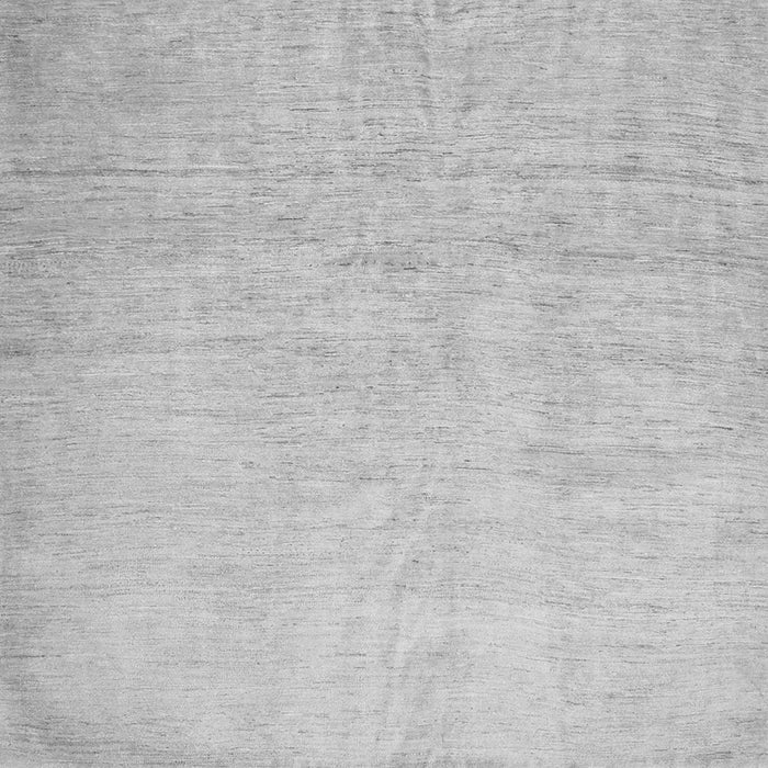 Round Machine Washable Solid Gray Modern Rug, wshcon1631gry