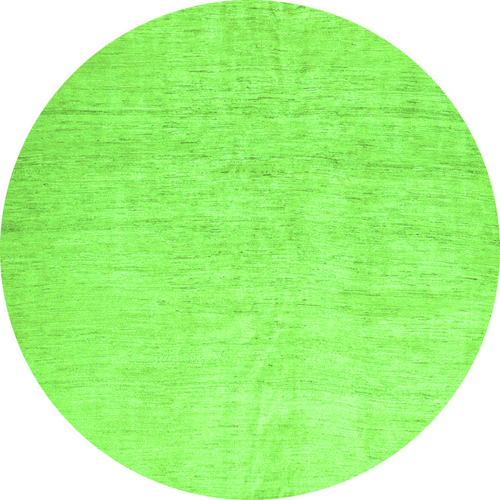 Square Solid Green Modern Rug, con1631grn
