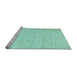 Sideview of Machine Washable Solid Light Blue Modern Rug, wshcon1631lblu