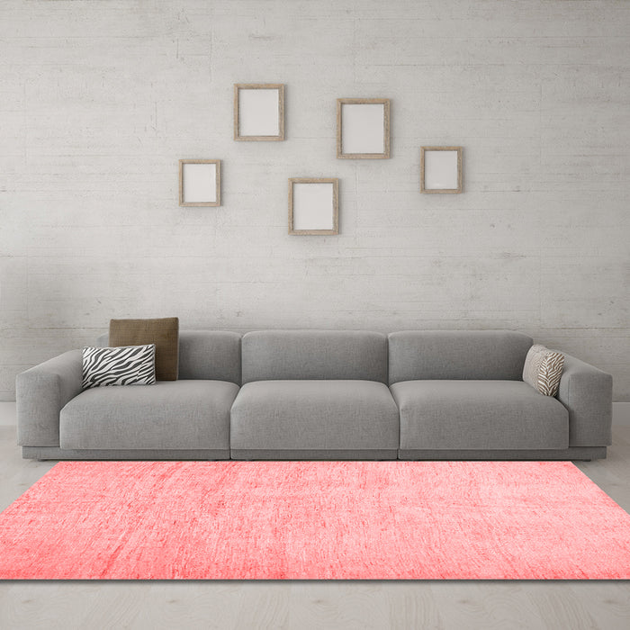 Modern Red Washable Rugs