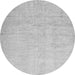 Square Solid Gray Modern Rug, con1631gry