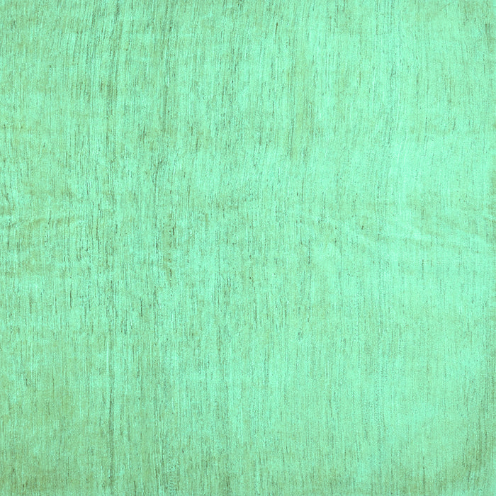 Square Solid Turquoise Modern Rug, con1631turq