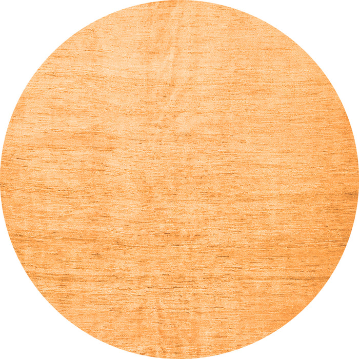 Square Solid Orange Modern Rug, con1631org