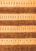 Serging Thickness of Machine Washable Abstract Orange Contemporary Area Rugs, wshcon1632org