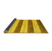 Sideview of Abstract Yellow Contemporary Rug, con1632yw