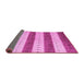 Sideview of Abstract Pink Contemporary Rug, con1632pnk