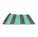 Sideview of Abstract Light Blue Contemporary Rug, con1632lblu