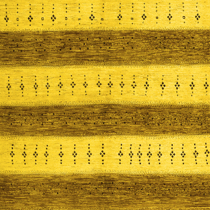 Machine Washable Abstract Yellow Contemporary Rug, wshcon1632yw
