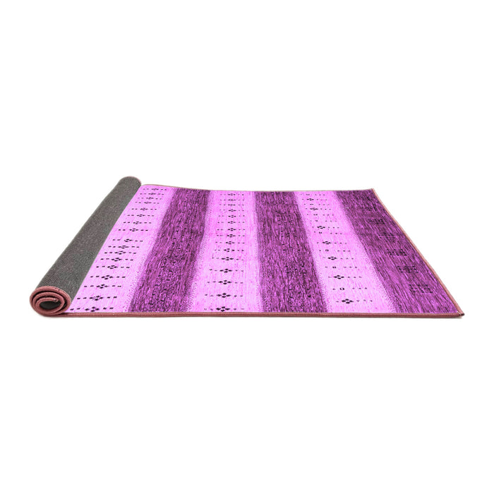 Sideview of Abstract Purple Contemporary Rug, con1632pur