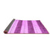 Sideview of Abstract Purple Contemporary Rug, con1632pur